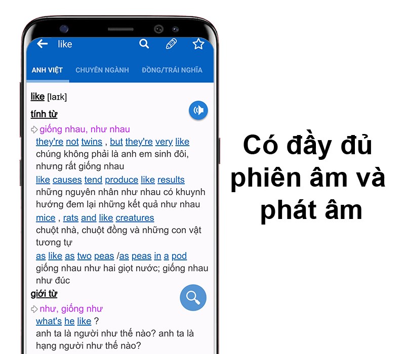 TFlat Offline được chuẩn bị tương đối đầy đủ những phiên âm và phân phát âm