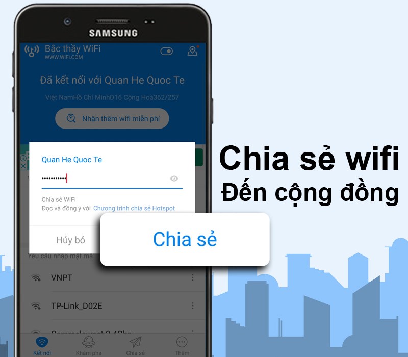 WiFi Chùa hỗ trợ chia sẻ Wifi miễn phí đến mọi người