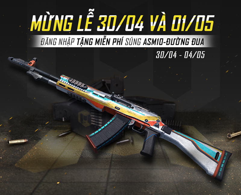 Tặng miễn ph&iacute; s&uacute;ng ASM10 Đường Đua