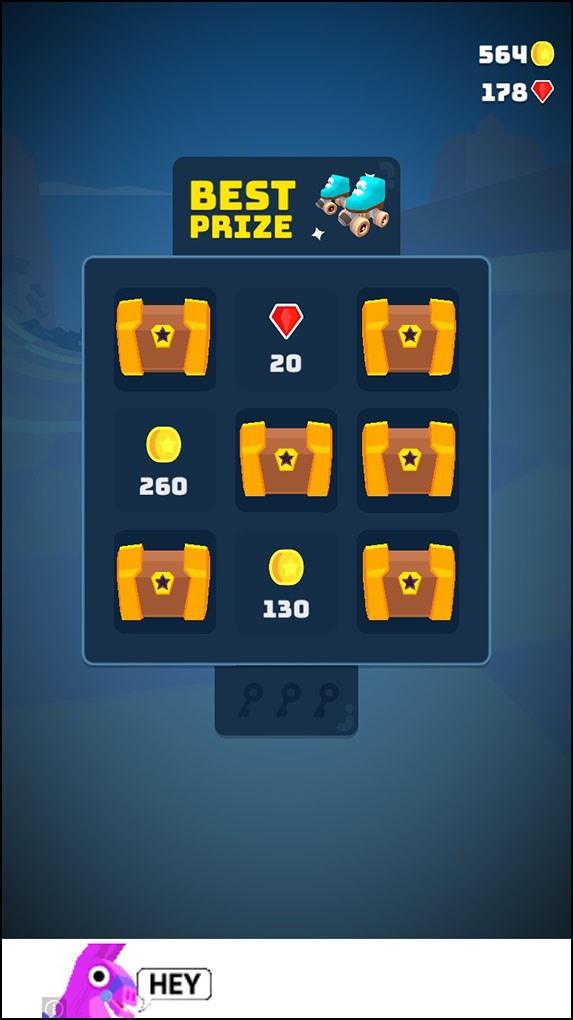 Phần thưởng sau khi đạt được 3 ch&igrave;a kh&oacute;a