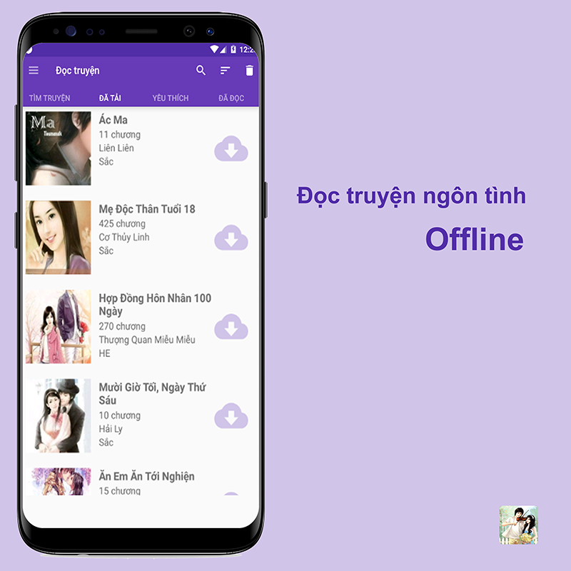 Ứng dụng hỗ trợ đọc truyện ngôn tình offline