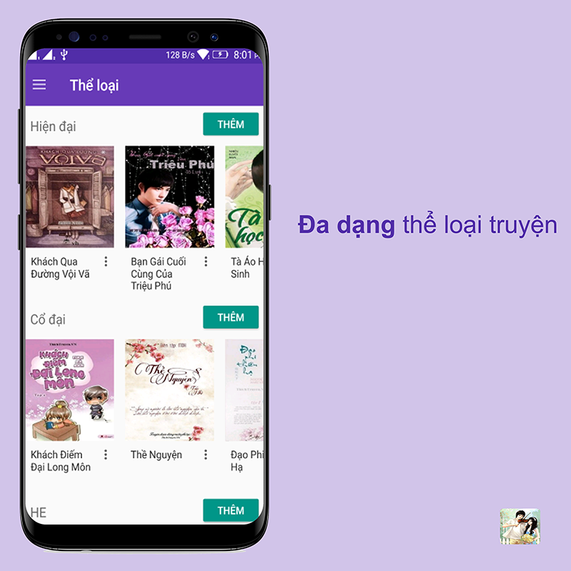 Đa dạng thể loại truyện ngôn tình offline