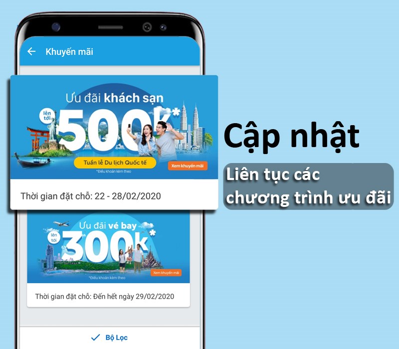 Traveloka cập nhật li&ecirc;n tục c&aacute;c chương tr&igrave;nh ưu đ&atilde;i