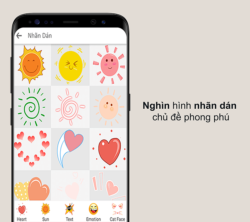&nbsp;Viết Chữ L&ecirc;n Ảnh đa dạng miếng d&aacute;n sinh động