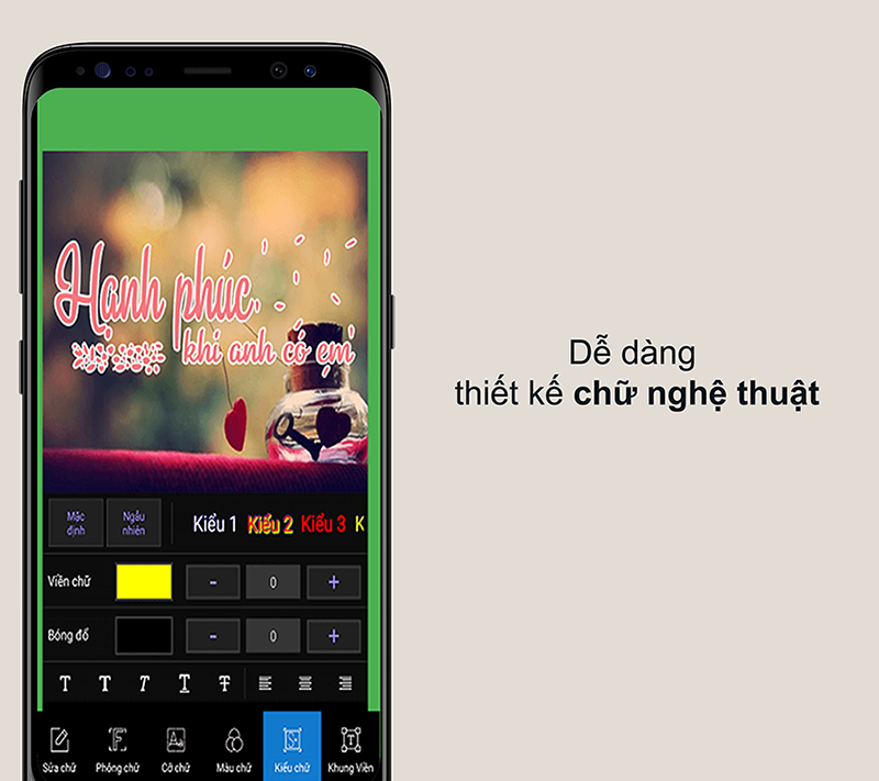 Viết Chữ L&ecirc;n Ảnh dễ d&agrave;ng viết chữ nghệ thuật