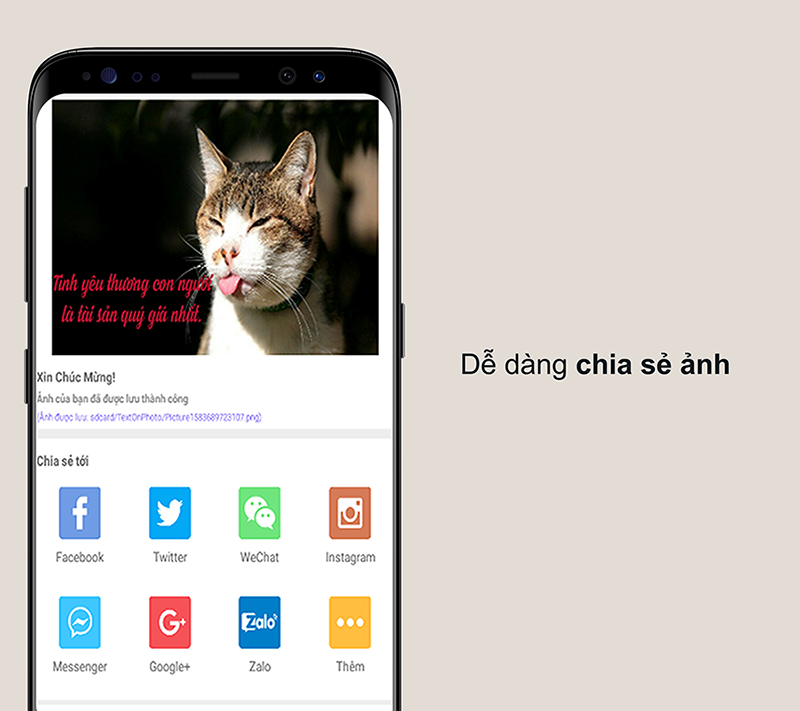 Viết Chữ L&ecirc;n Ảnh dễ d&agrave;ng chia sẻ ảnh&nbsp;