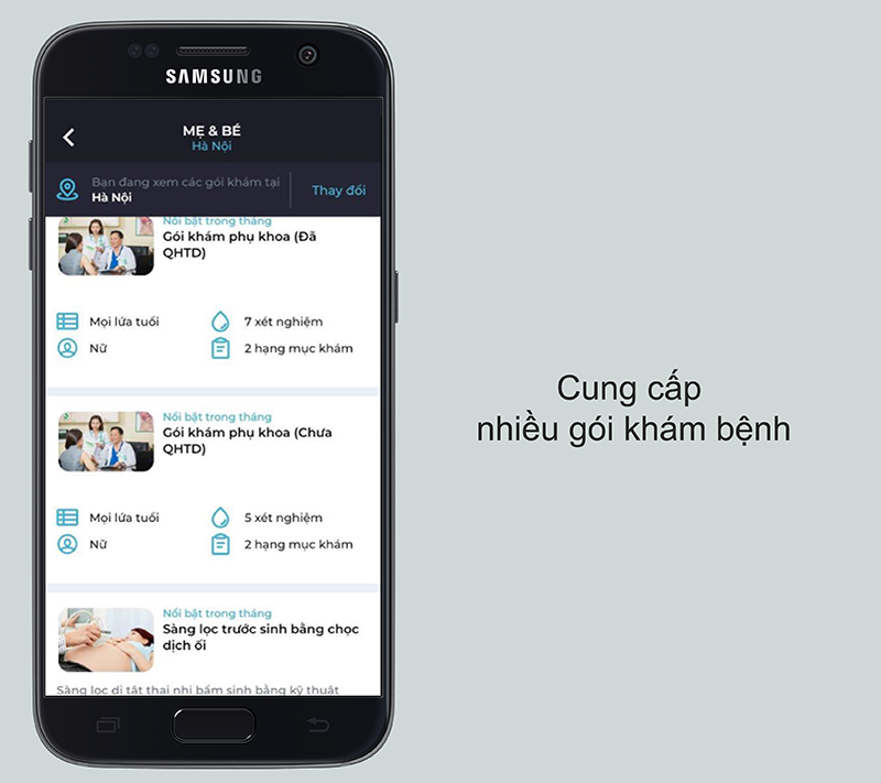 Cung cấp th&ocirc;ng tin nhiều g&oacute;i kh&aacute;m bệnh tại nhiều bệnh viện