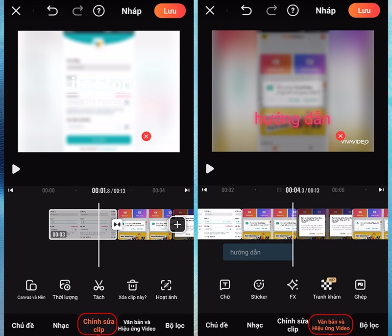 Chỉnh sửa video v&agrave; th&ecirc;m đoạn văn, sticker