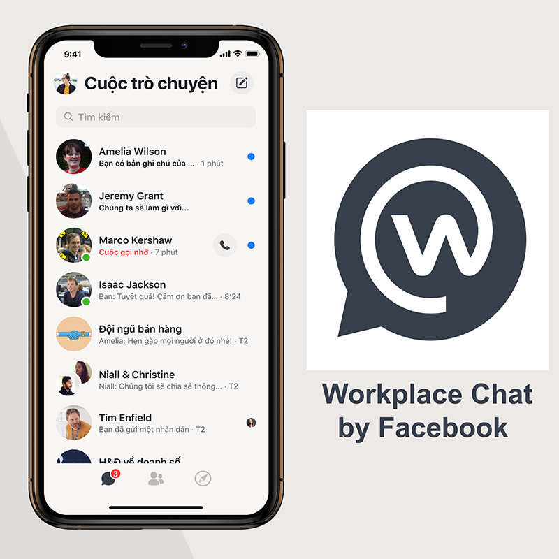 Ứng dụng Workplace Chat by Facebook
