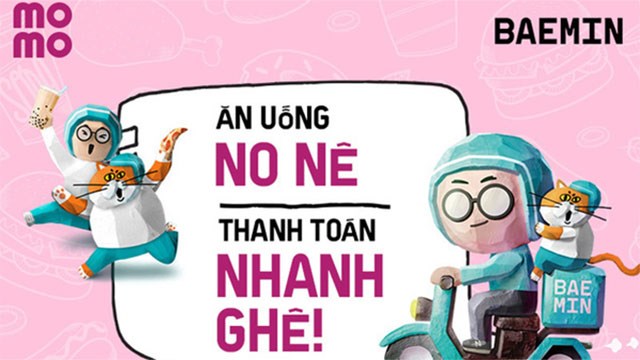 Hướng dẫn thanh toán đặt đồ ăn trên BAEMIN bằng ví Momo