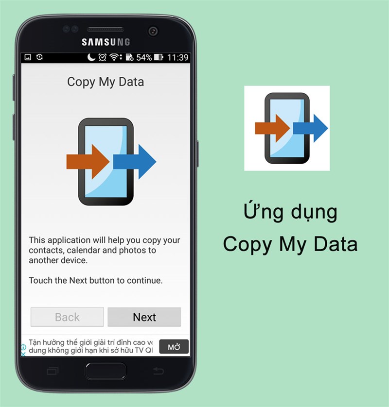 ứng dụng Copy My Data