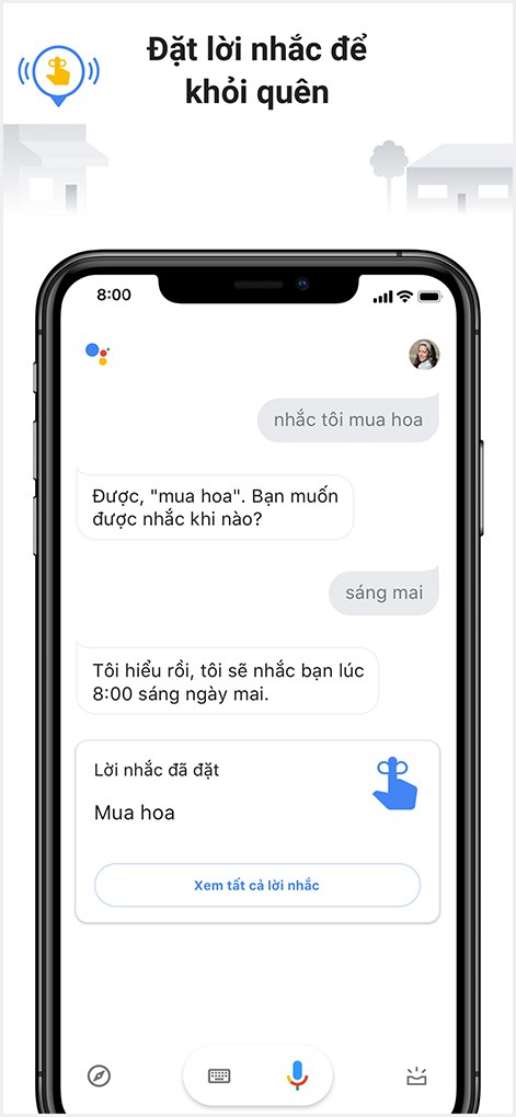 Tìm thông tin bằng giọng nói trên ứng dụng Google Assistant