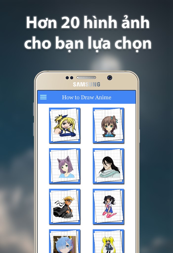 Chứa hơn 20 bức vẽ cho c&aacute;c nh&acirc;n vật anime&nbsp;