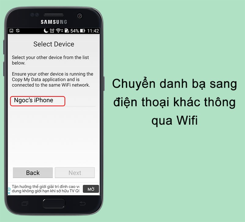 Chuyển danh bạ sang điện thoại khác nhanh chóng với ứng dụng Copy My Data