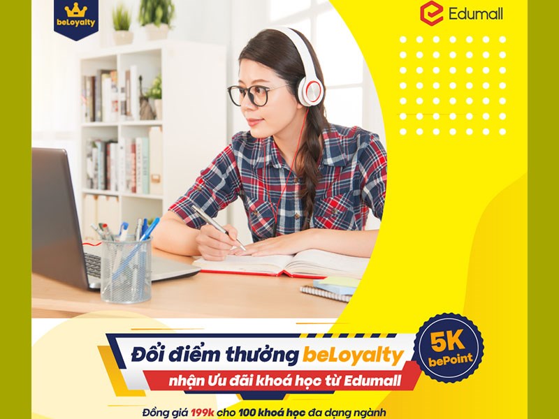 100 Kho&aacute; học đa dạng ng&agrave;nh từ Edumall
