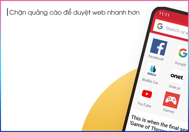 Chặn quảng c&aacute;o để duyệt web nhanh hơn