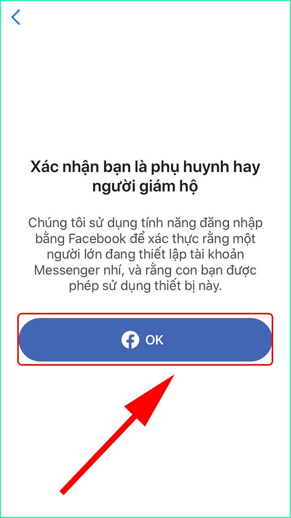 Xác nhận người giám hộ cho trẻ trên ứng dụng Messenger Kids