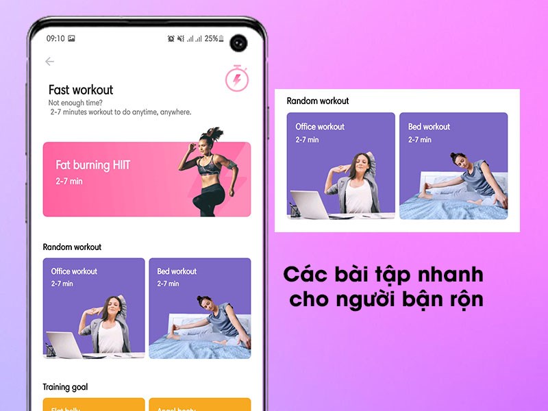 Các bài tập nhanh cho người bận rộn