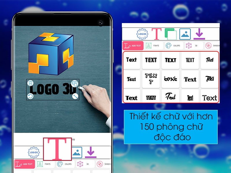 Thiết kế chữ với hơn 150 ph&ocirc;ng chữ độc đ&aacute;o