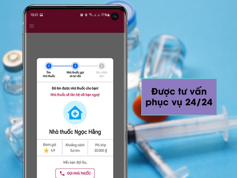 Được tư vấn, phục vụ 24/24