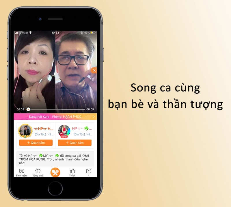 Song ca c&ugrave;ng bạn b&egrave; v&agrave; thần tượng tr&ecirc;n ứng dụng NowKara