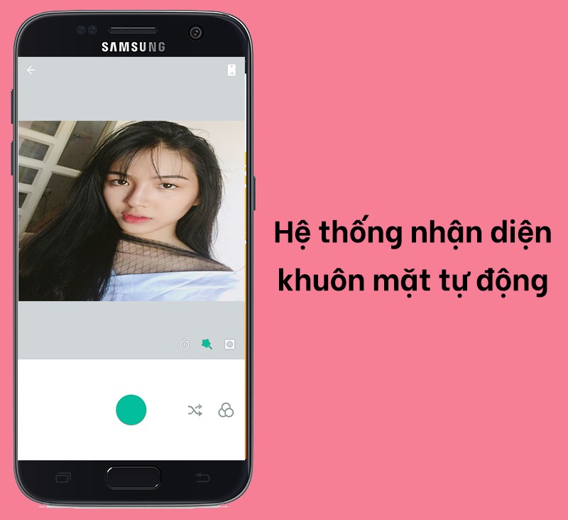 Hệ thống tự nhận diện v&agrave; l&agrave;m đẹp ngay lập tức khi bạn selfie