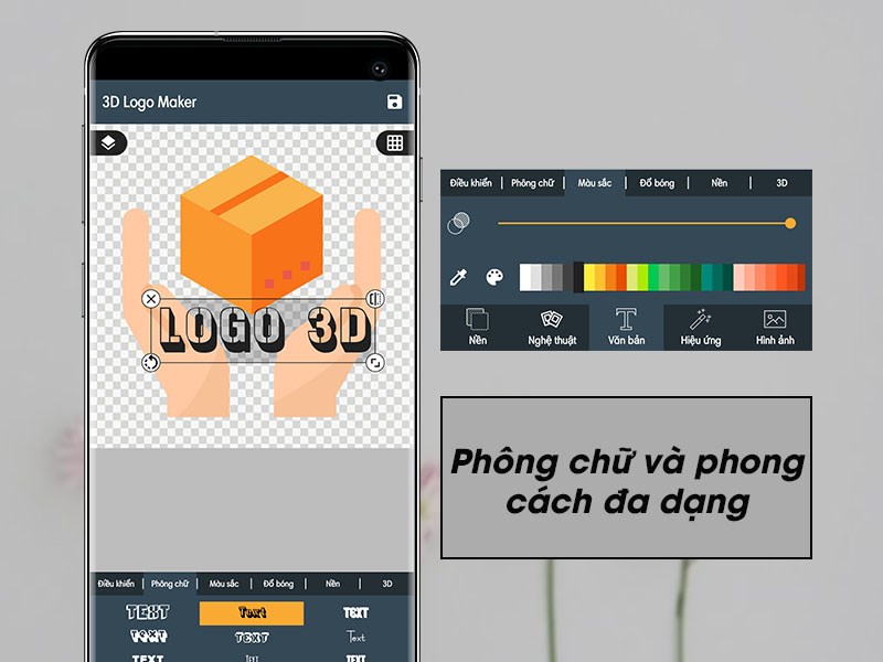 Phông chữ và phong cách đa dạng