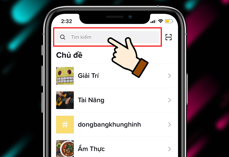 Truy cập tài khoản cần chặn