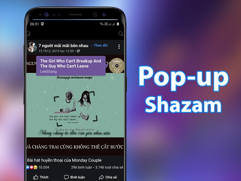 Pop-up Shazam - x&aacute;c định nhạc trong bất kỳ ứng dụng Instagram, YouTube, TikTok