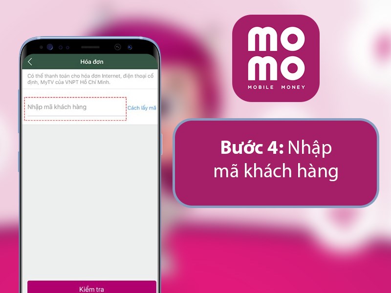 Bước 4: Nhập mã khách hàng của bạn