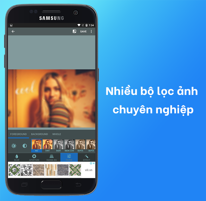 nhiều bộ lọc để chỉnh sửa ảnh chuyên nghiệp