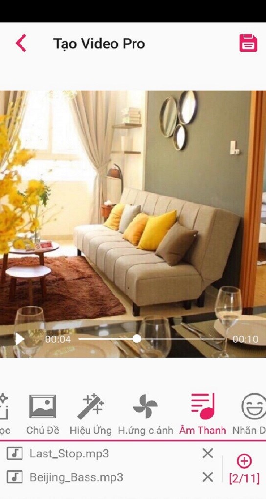 Ch&egrave;n &acirc;m thanh v&agrave;o video