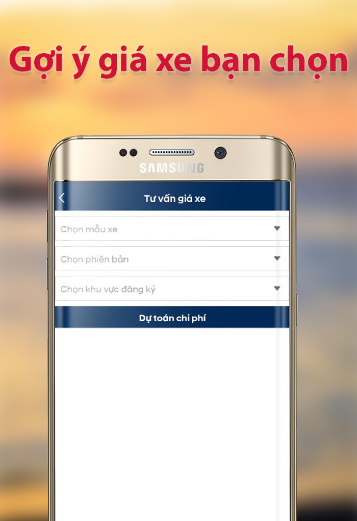 Gợi ý giá xe với dòng xe bạn chọn