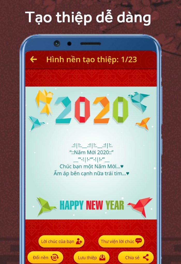 Tạo thiệp một cách dễ dàng