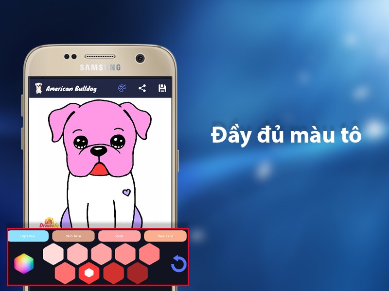 Bảng màu tô sinh động 