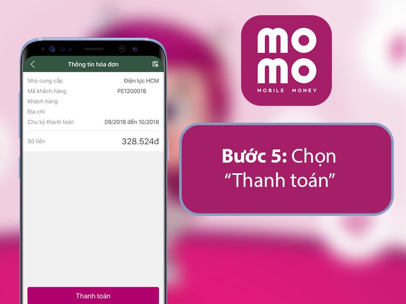Cách thanh toán hóa đơn điện thông qua ví Momo
