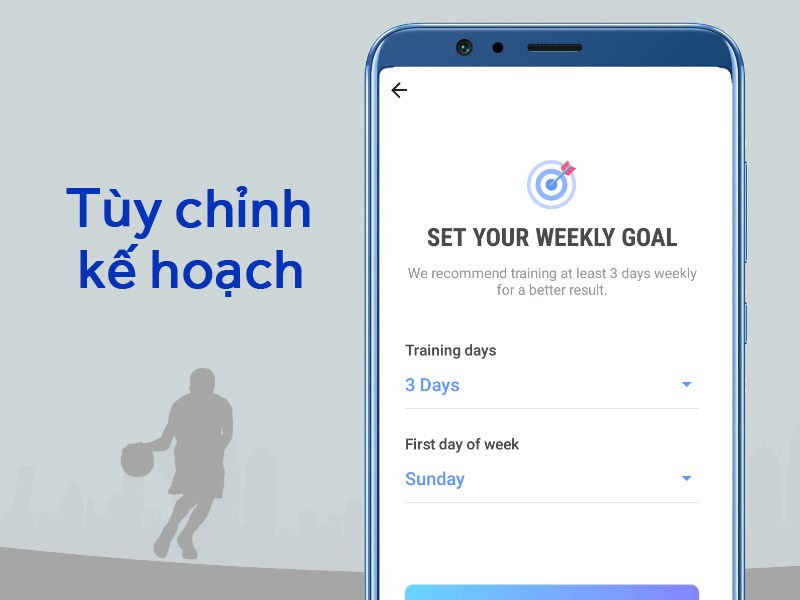 Tự do điều chỉnh kế hoạch luyện tập