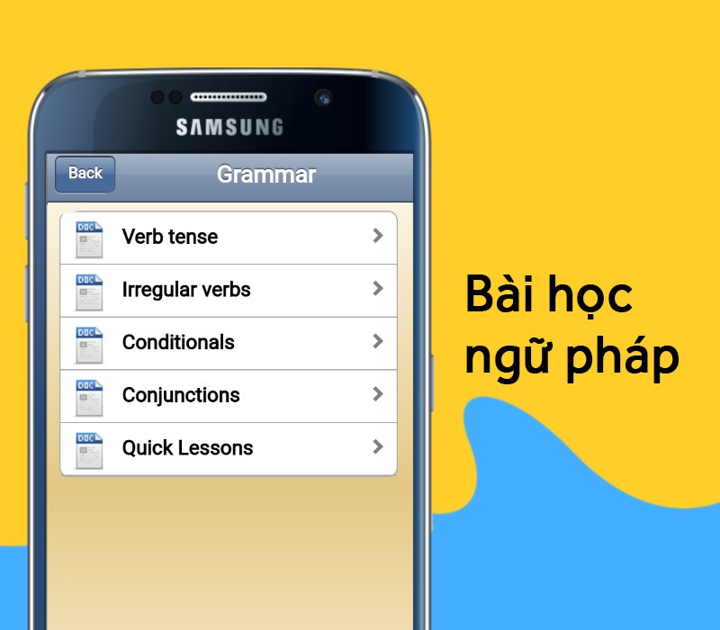 Cung cấp các bài học ngữ pháp