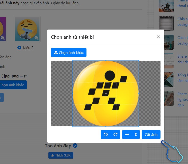 Cách chế icon Thương Thương Facebook cực kỳ đơn giản