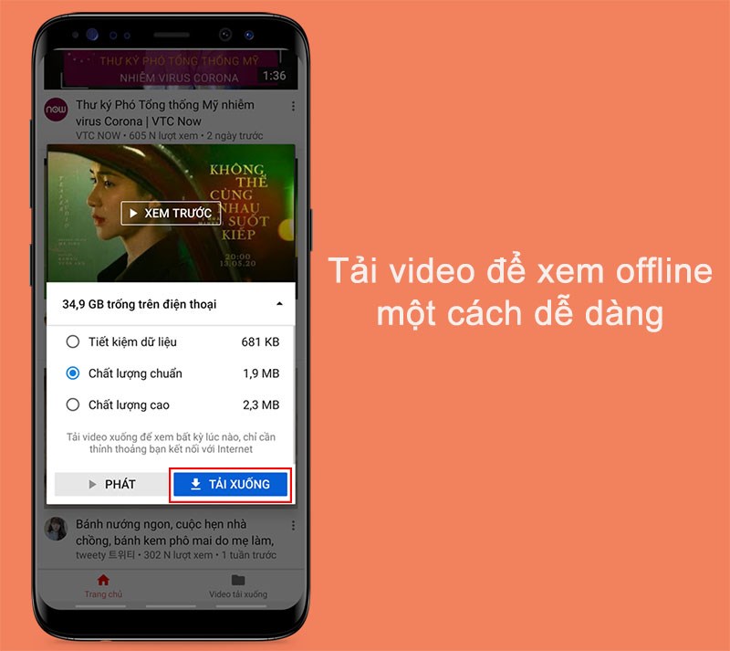 Tải video để xem offline dễ dàng với ứng dụng YouTube Go