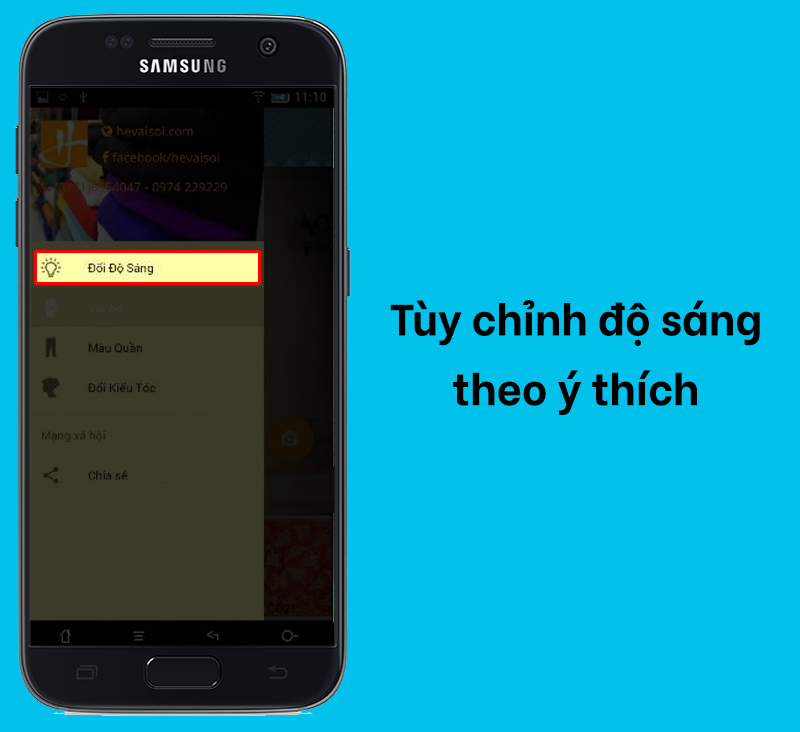 T&ugrave;y chỉnh độ s&aacute;ng tối theo &yacute; th&iacute;ch.