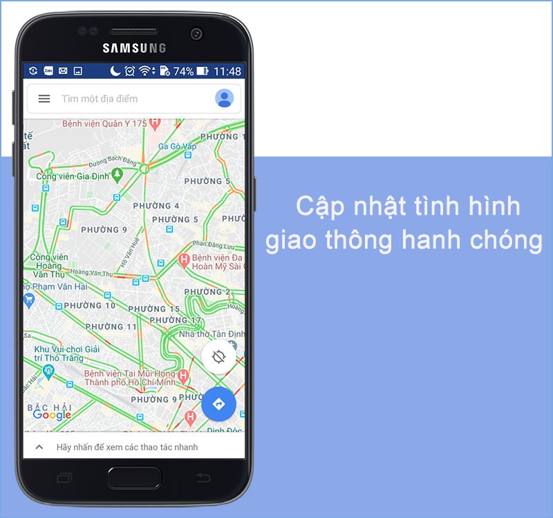Cập nhật tình giao thông nhanh chóng với ứng dụng Google Maps Go