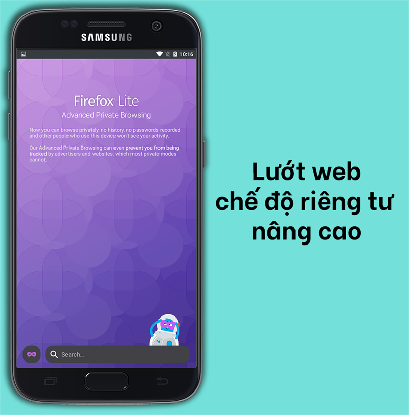 Duyệt web trong chế độ ri&ecirc;ng tư n&acirc;ng cao kh&ocirc;ng quảng c&aacute;o