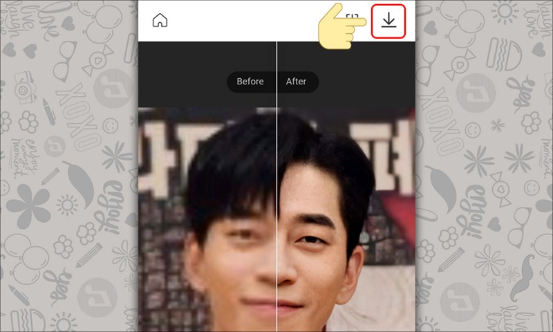 Tải về ảnh sau khi được khôi phục