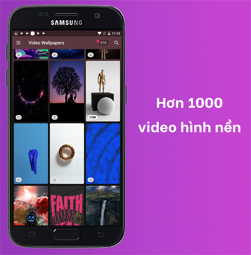 Hơn 1000 video nền để sử dụng