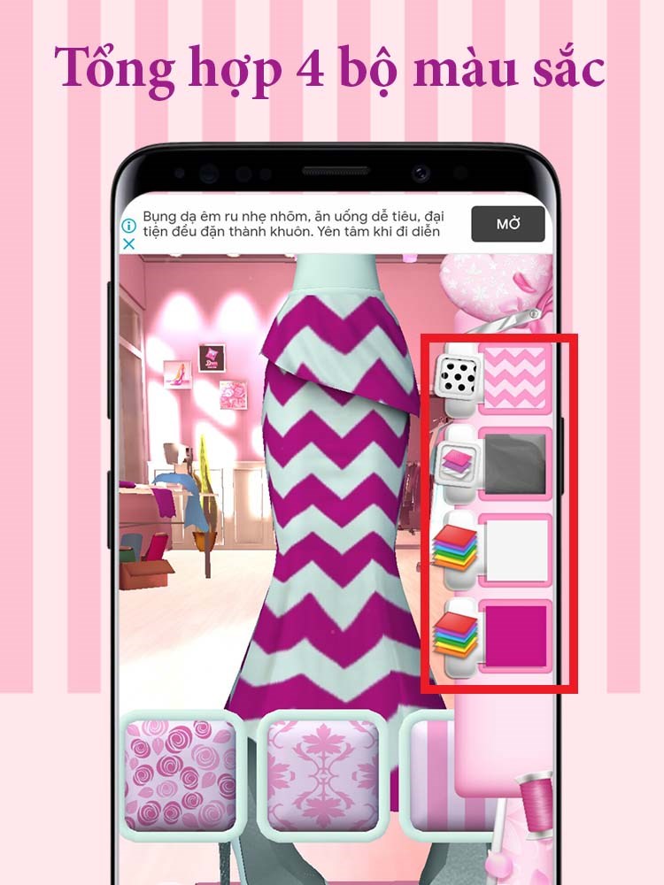 4 bộ màu sắc cho bạn tự do lựa chọn