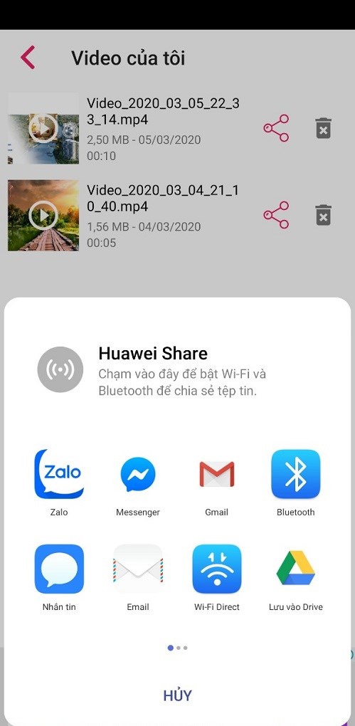 Xuất video định dạng HD v&agrave; chia sẻ video