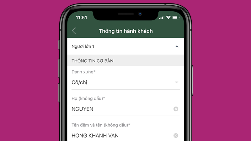 Nhập th&ocirc;ng tin kh&aacute;ch h&agrave;ng