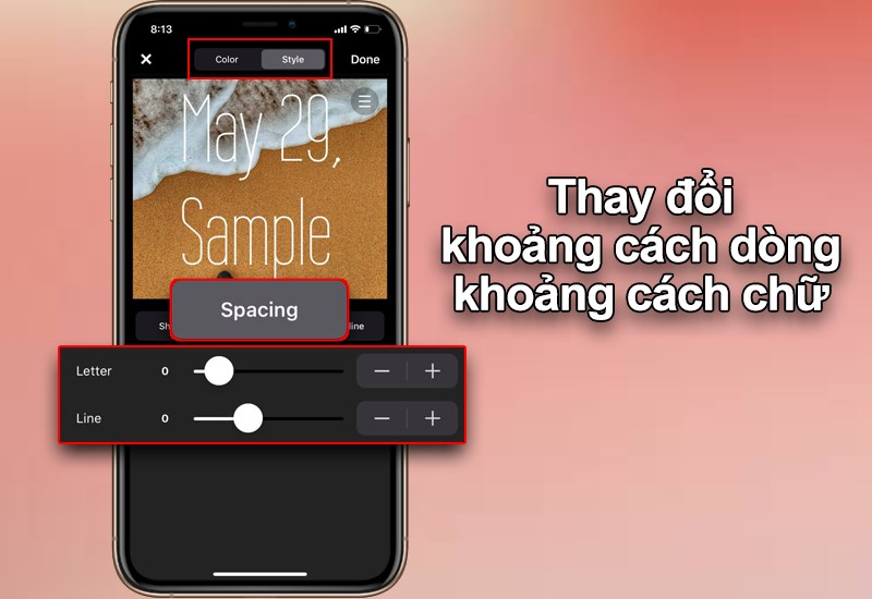 Thay đổi khoảng cách chữ và khoảng cách dòng