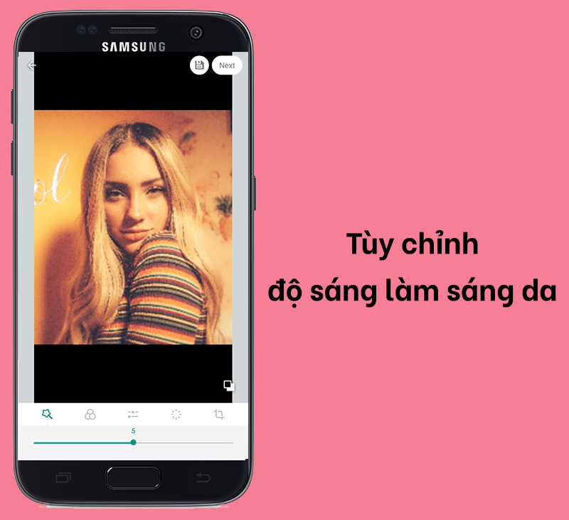 Điều chỉnh độ s&aacute;ng, tối v&agrave; l&agrave;m trắng da dễ d&agrave;ng